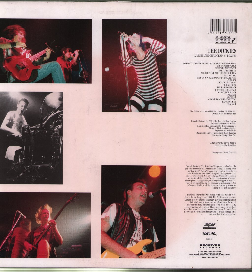 Dickies - Live In London - Locked 'N' Loaded - Lp