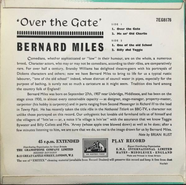 Bernard Miles - Over The Gate - 7 Inch