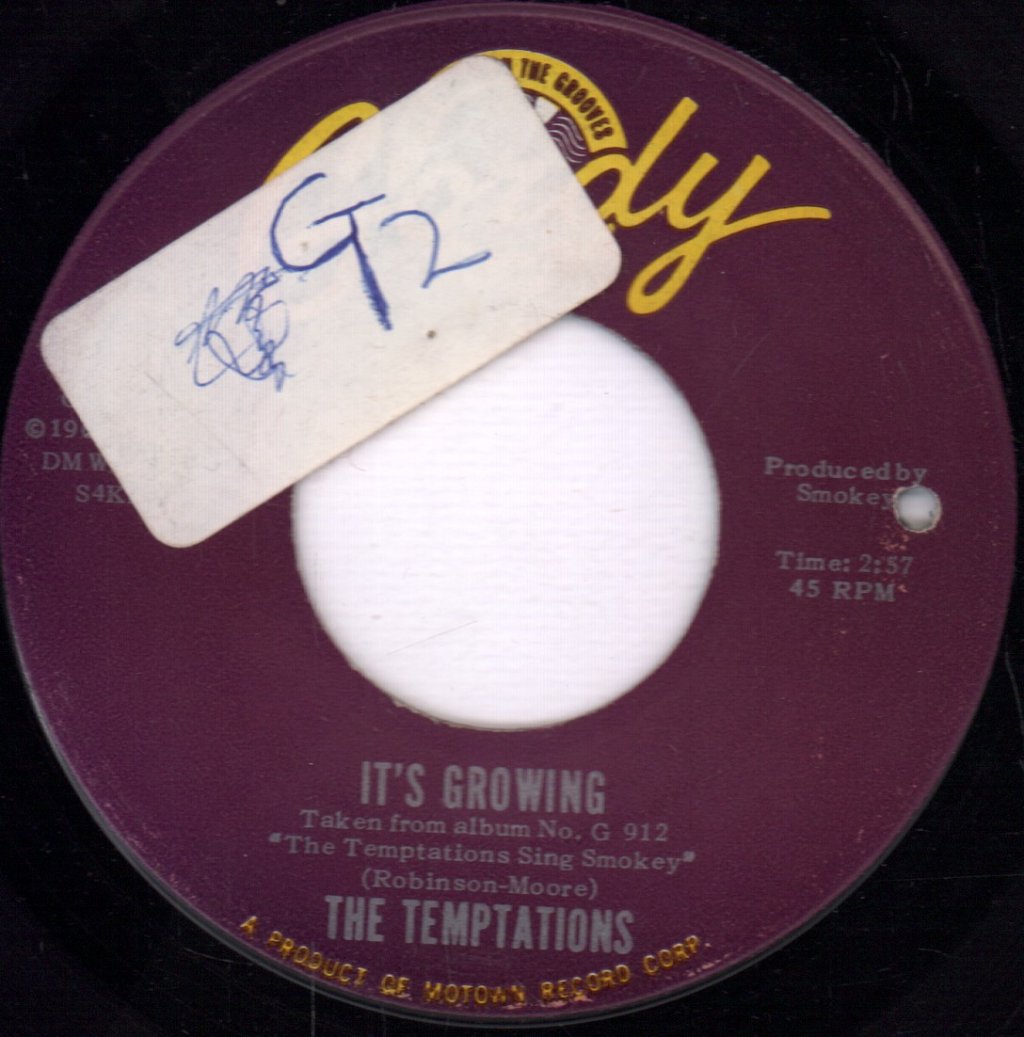 Temptations - It's Growing - 7 Inch
