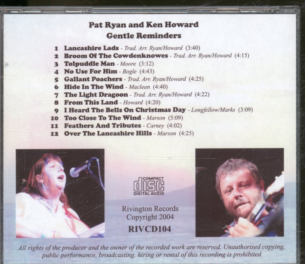 Pat Ryan And Ken Howard - Gentle Reminders - Cdr