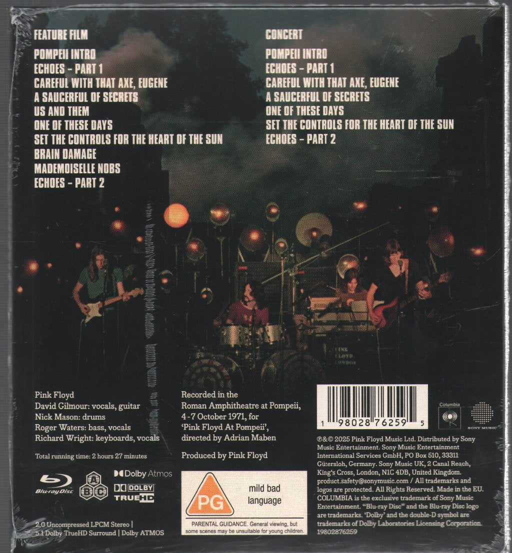 Pink Floyd - Pink Floyd at Pompeii - MCMLXXII - Blu-Ray