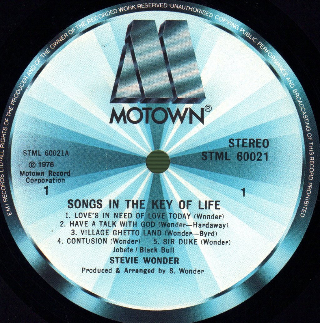 Stevie Wonder - Songs In The Key Of Life - Double Lp