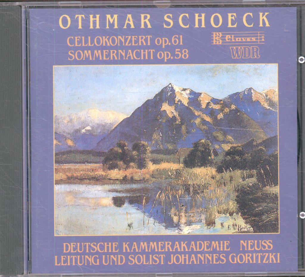 Johannes Goritzki, Deutsche Kammerakademie Neuss - Othmar Schoeck - Cello Concerto, Op. 61 - Sommernacht, Op. 58 For Strings - Cd