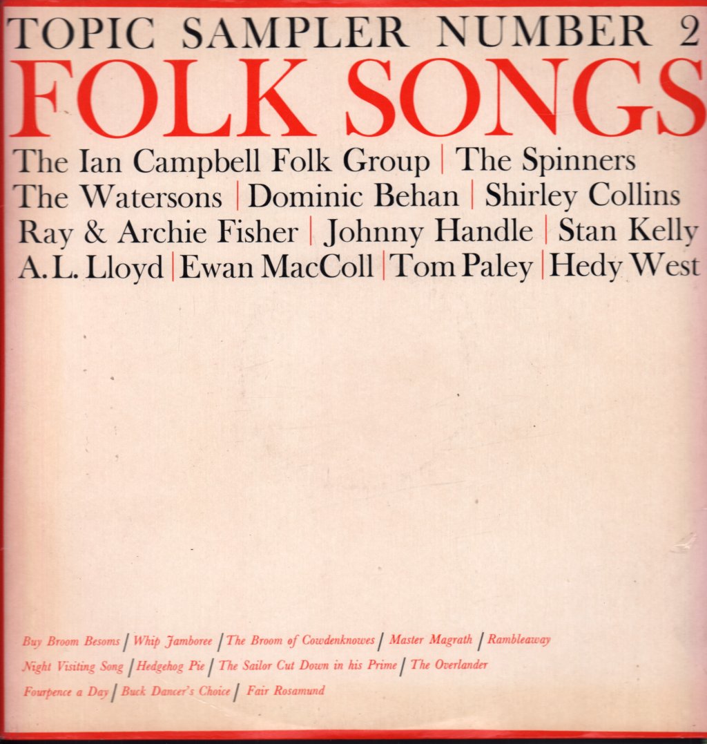 Topic Sampler No. 2 - Folk Songs - Lp