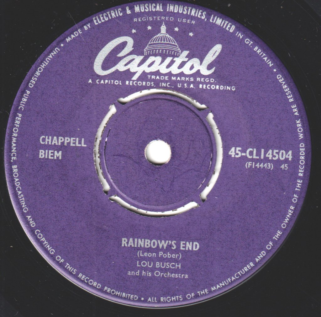 lou busch and his orchestra - Zambezi - 7 Inch