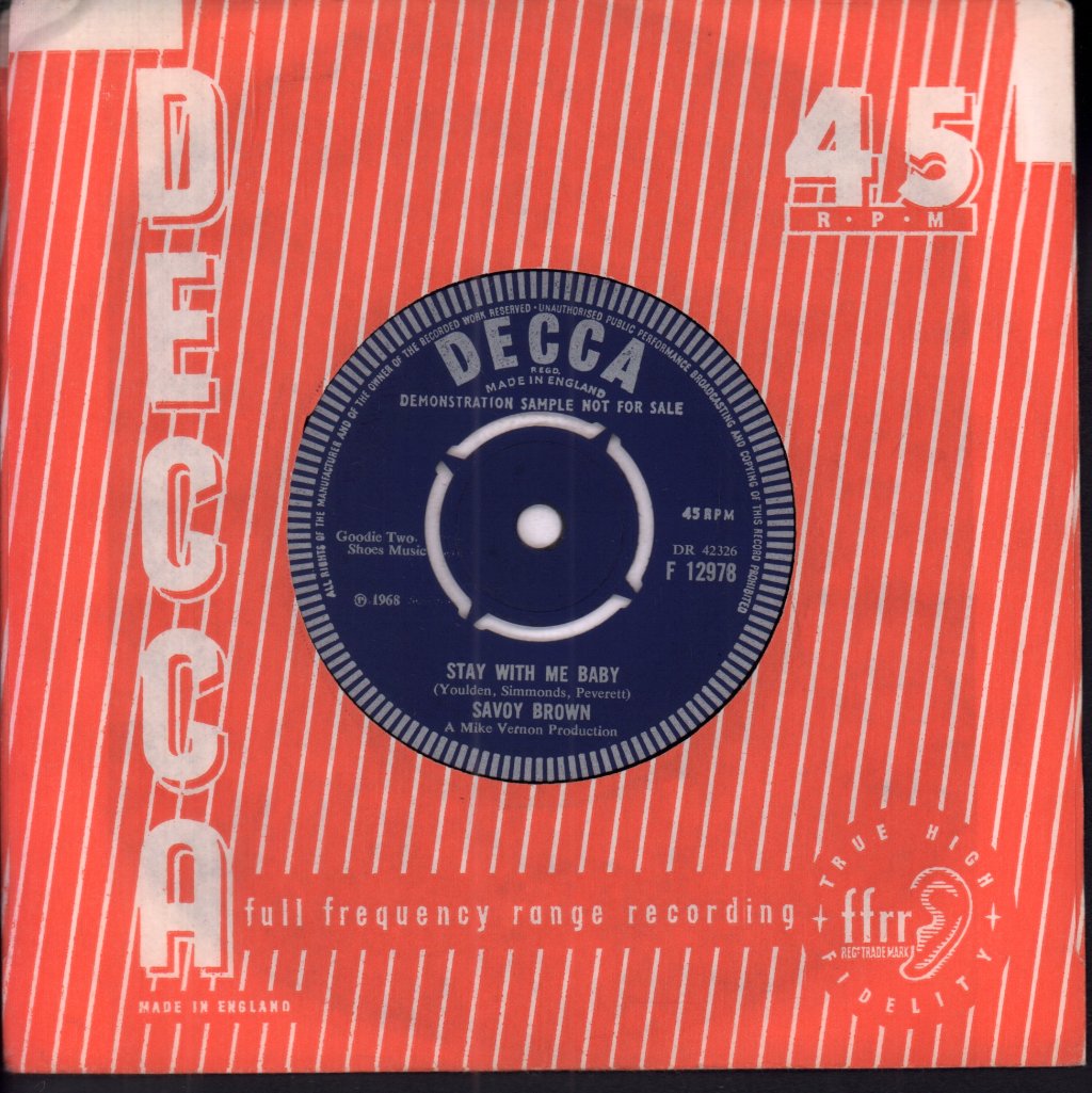 Savoy Brown - I'm Tired - 7 Inch