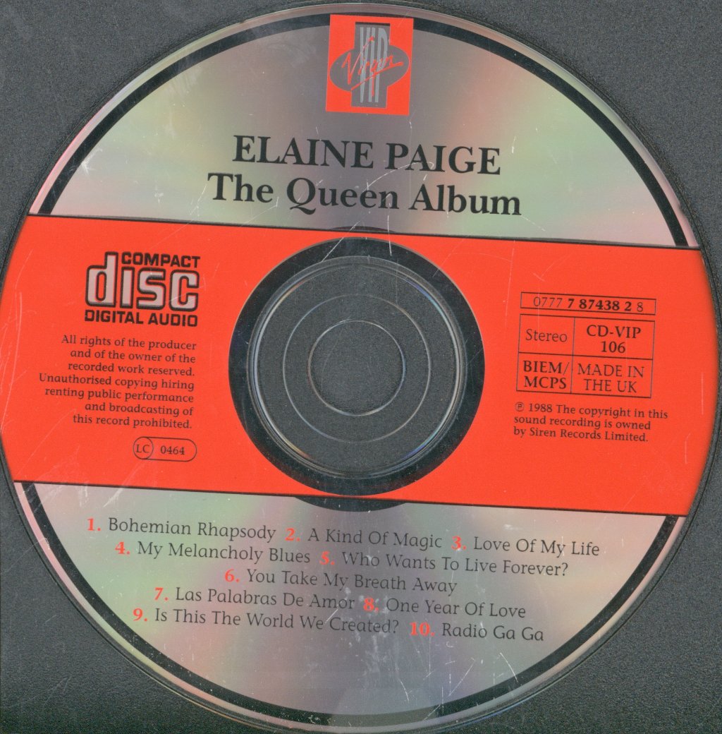Elaine Paige - Queen Album - Cd
