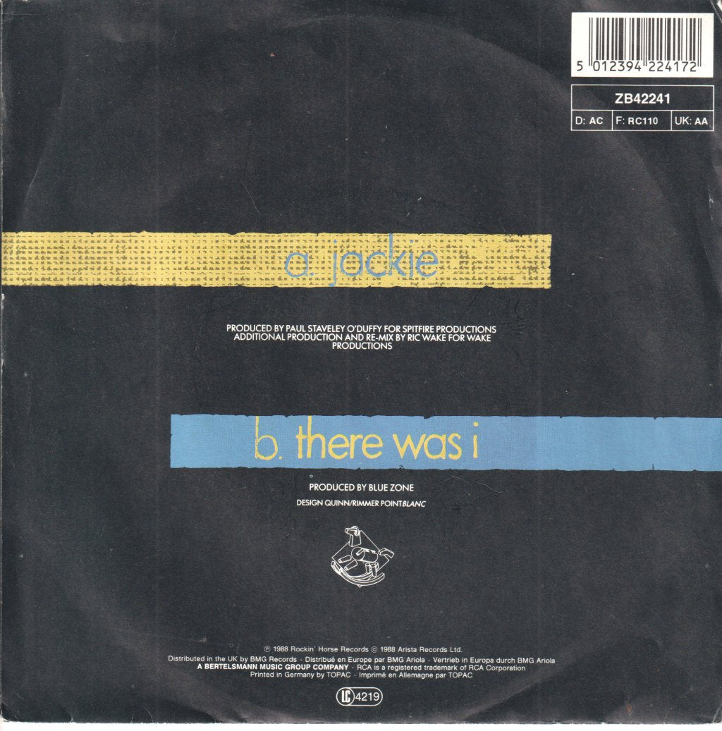 Blue Zone - Jackie - 7 Inch