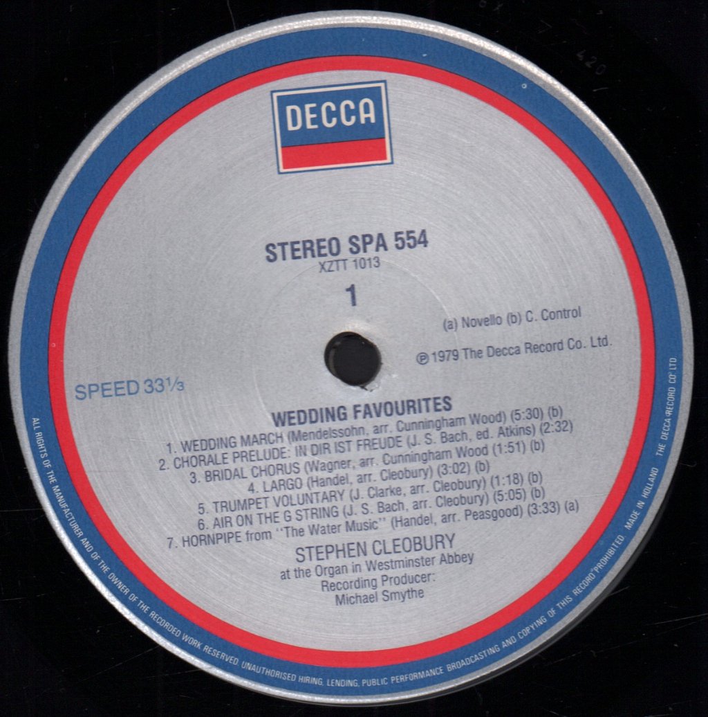 Stephen Cleobury - Wedding Favourites - Lp
