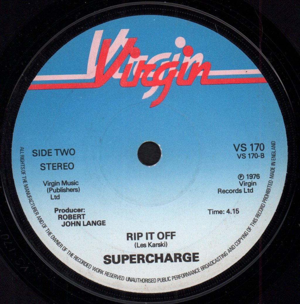 Supercharge - Get Up And Dance - 7 Inch