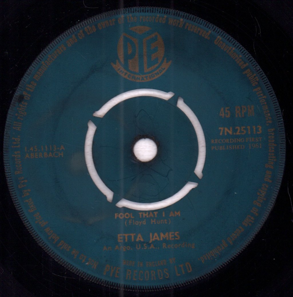 Etta James - Fool That I Am - 7 Inch