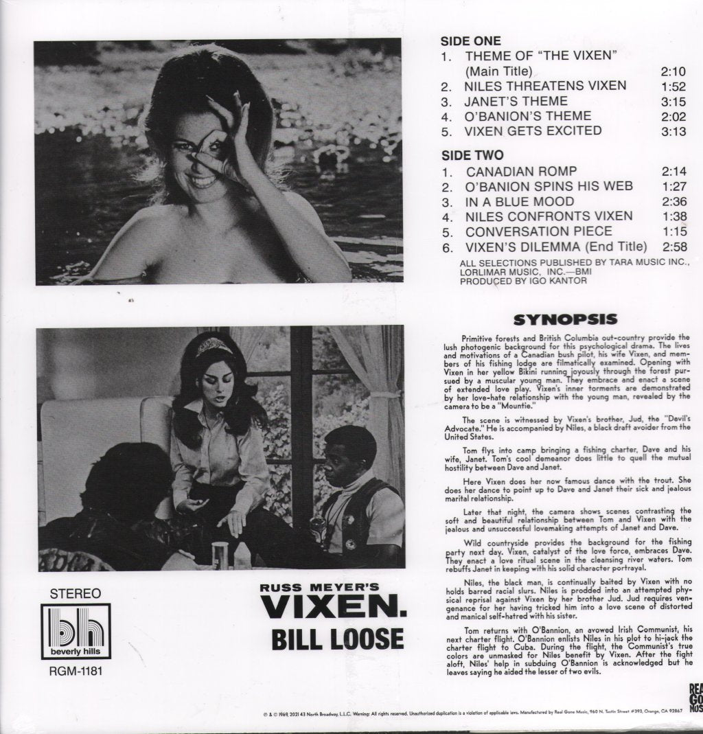 Russ Meyer's Vixen - Original Motion Picture Soundtrack - Lp