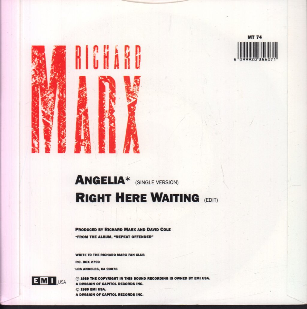 Richard Marx - Angelia - 7 Inch