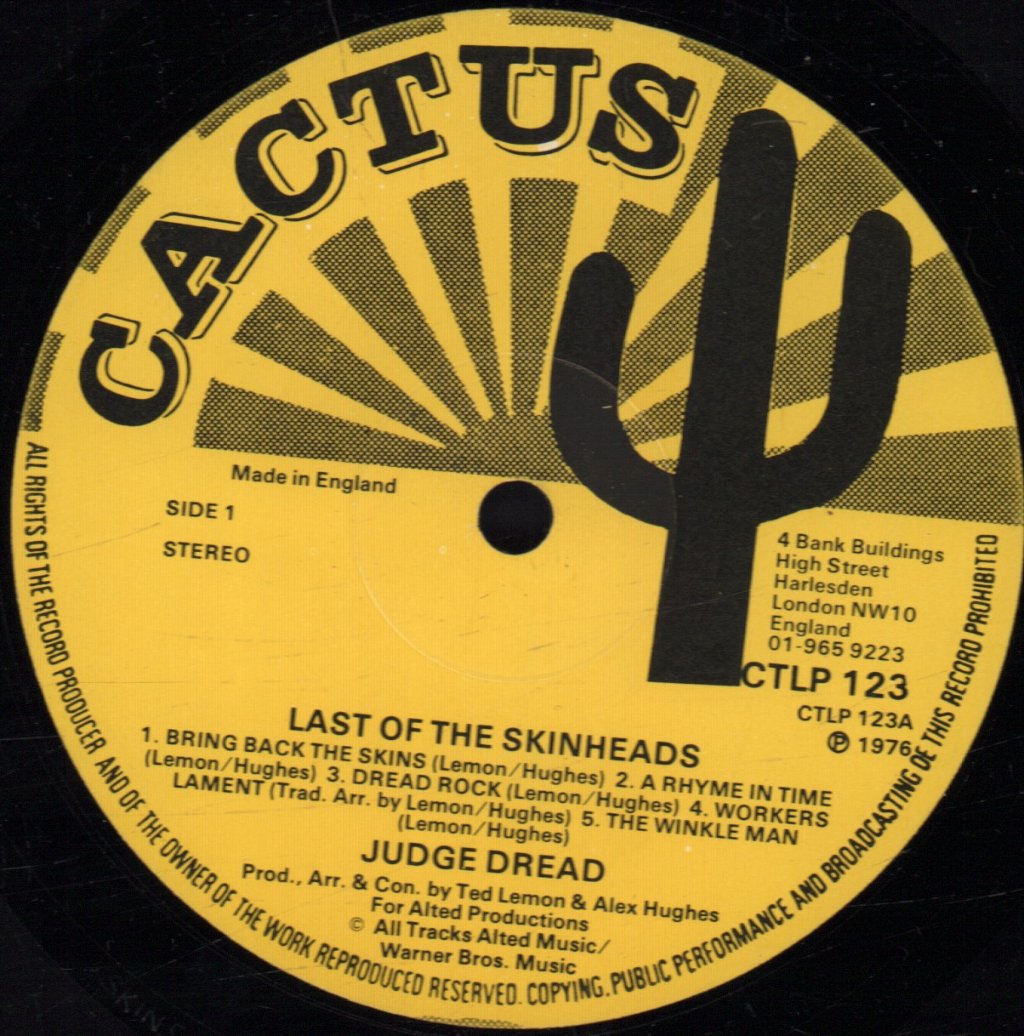 Judge Dread - Last Of The Skinheads - Lp