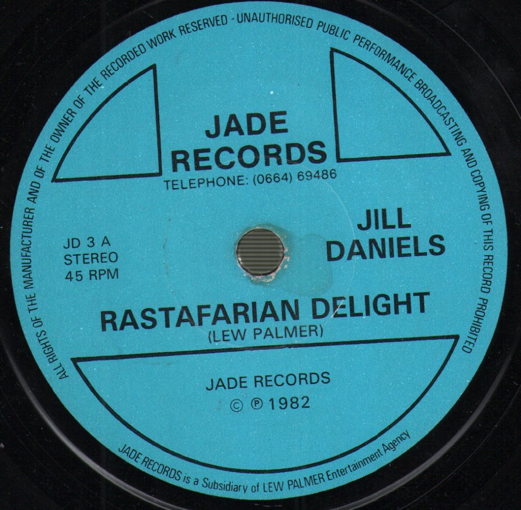 Jill Daniels - Rastafarian Delight - 7 Inch