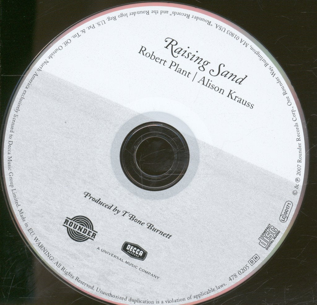Robert Plant And Alison Krauss - Raising Sand - Cd