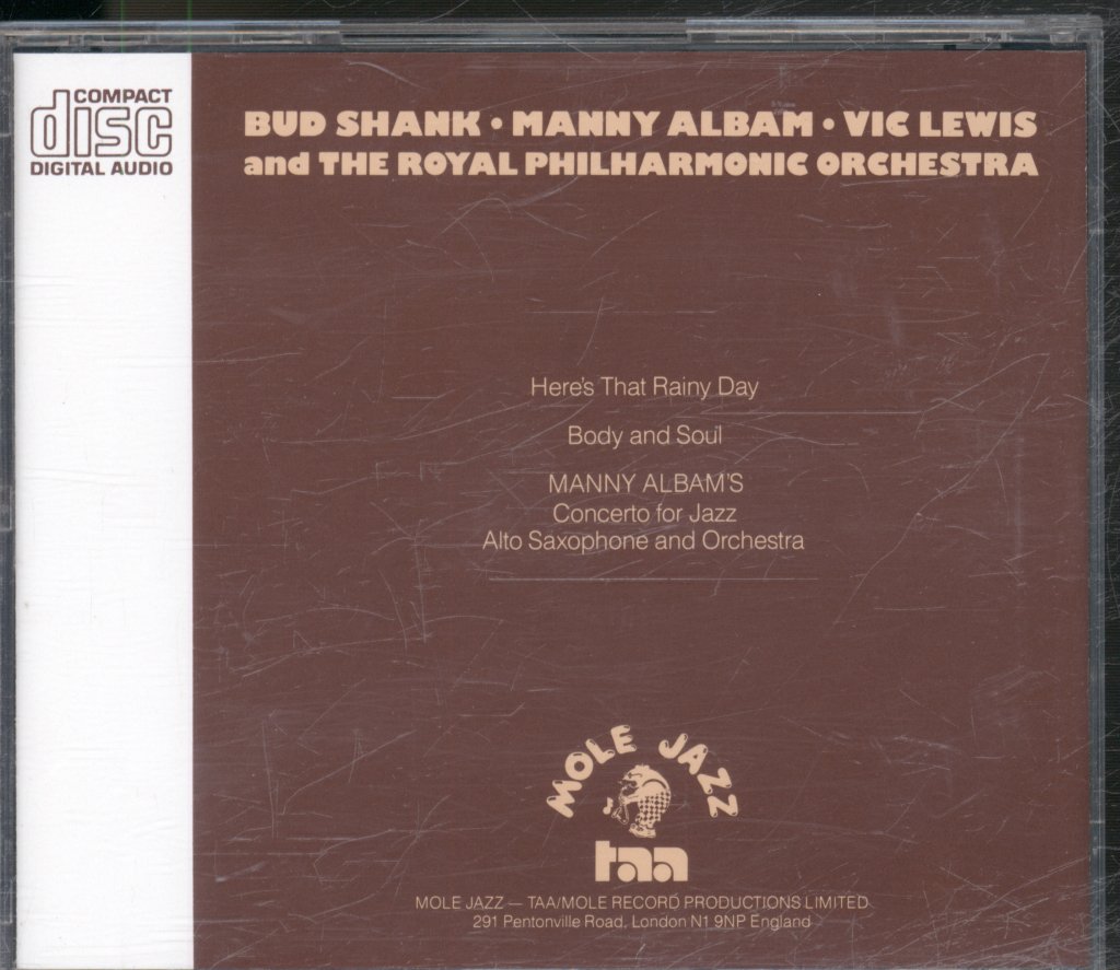 Bud Shank, Manny Albam, Vic Lewis - Bud Shank Plays - Cd