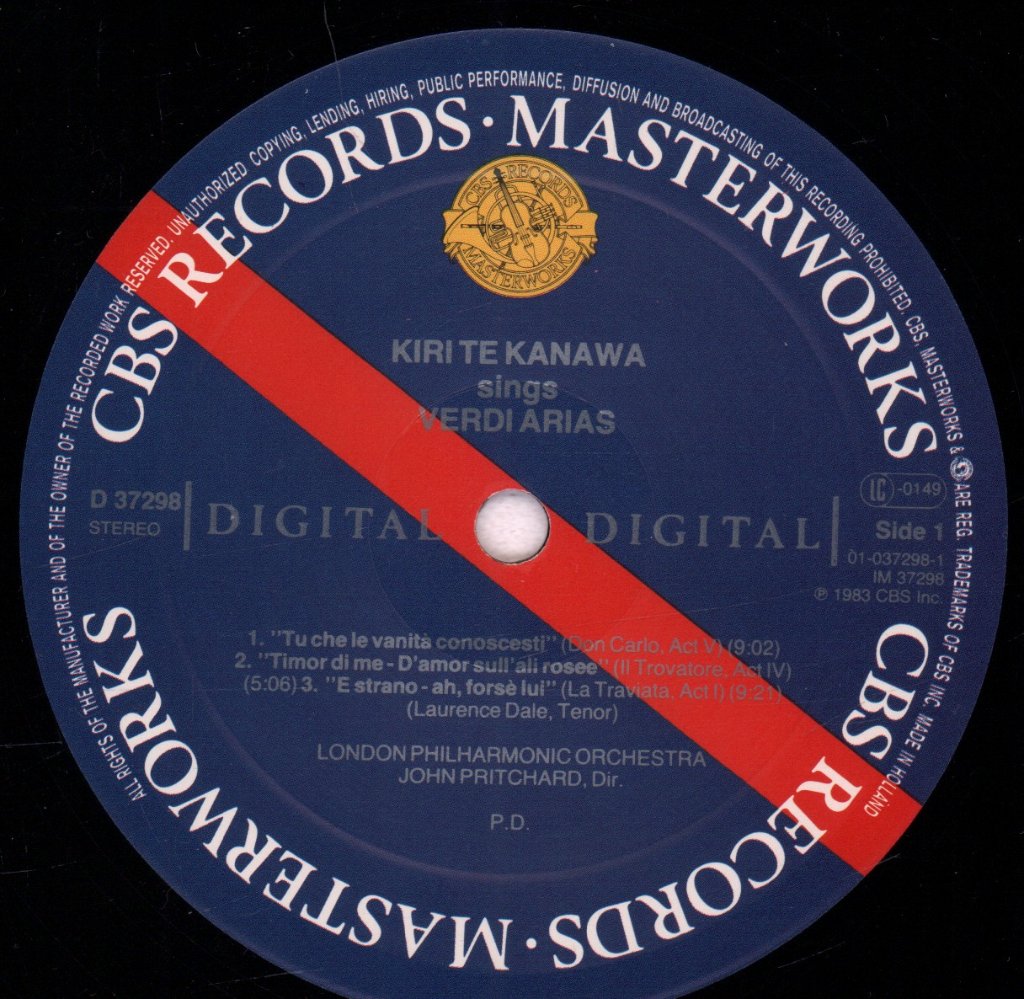 Kiri Te Kanawa - Verdi And Puccini - Lp