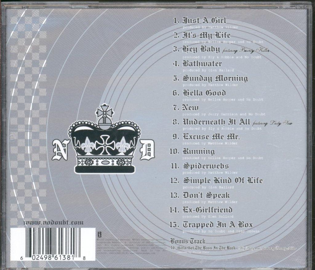 No Doubt - Singles 1992 - 2003 - Cd