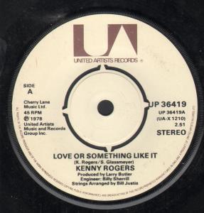 Kenny Rogers - Love Or Something Like It - 7 Inch