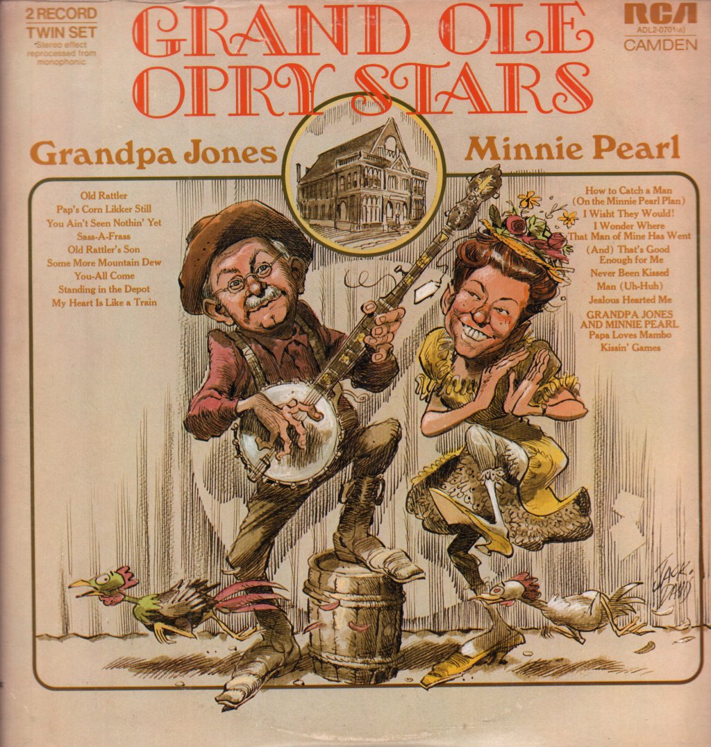 Grandpa Jones And Minnie Pearl - Grand Ole Opry Stars - Double Lp