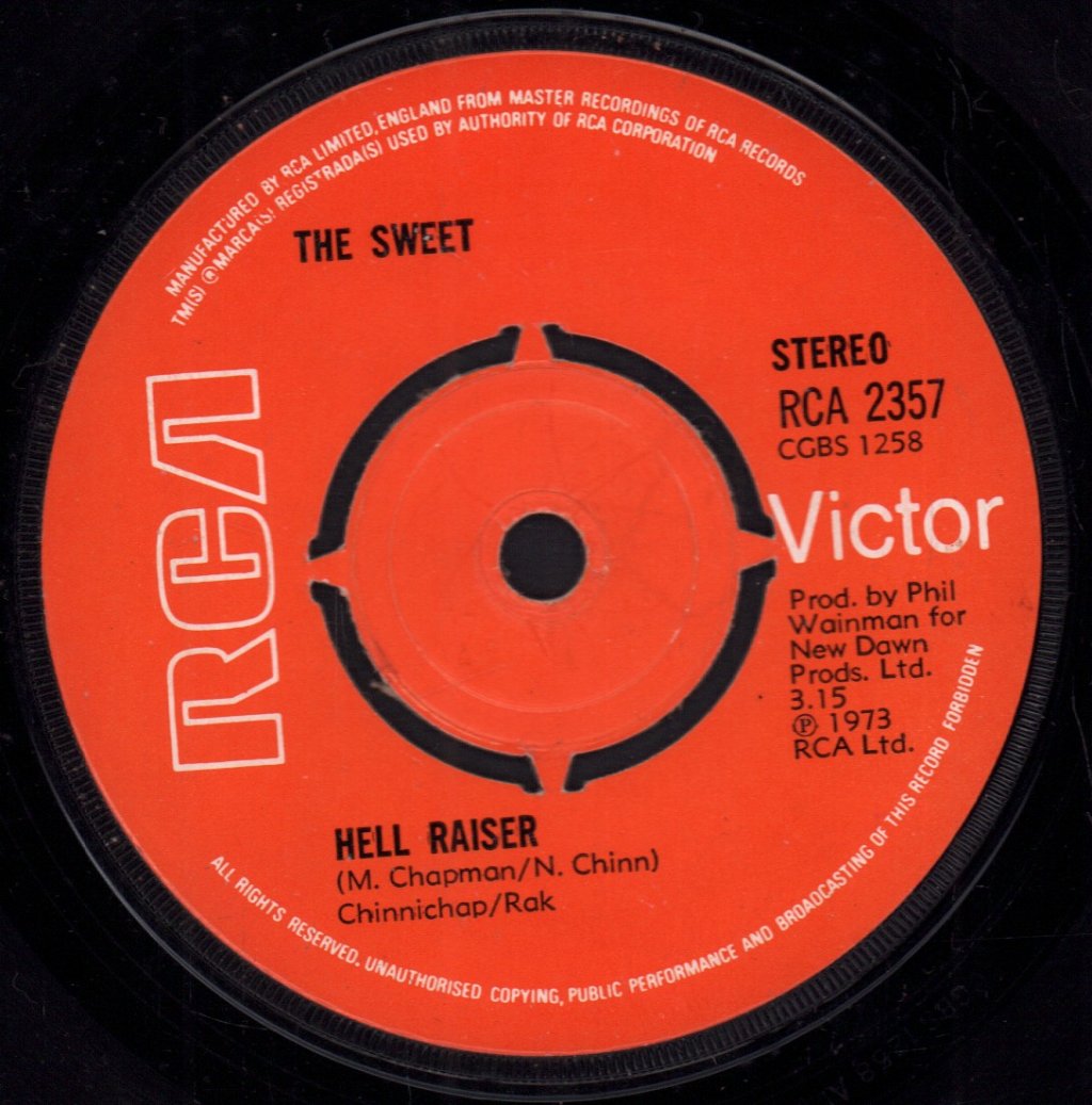 Sweet - Hell Raiser - 7 Inch