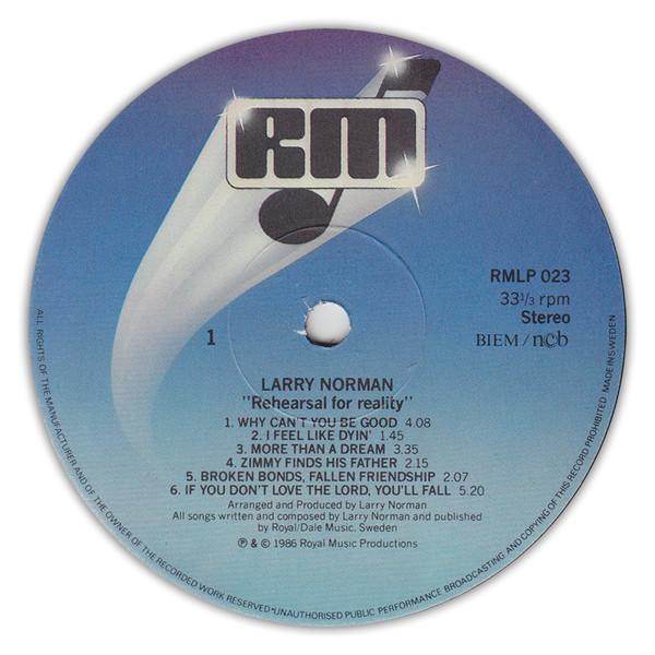 Larry Norman - Rehearsal 4 Reality - Lp