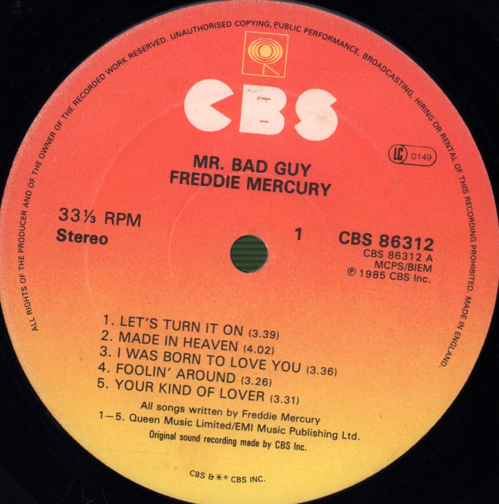 Freddie Mercury - Mr Bad Guy - Lp