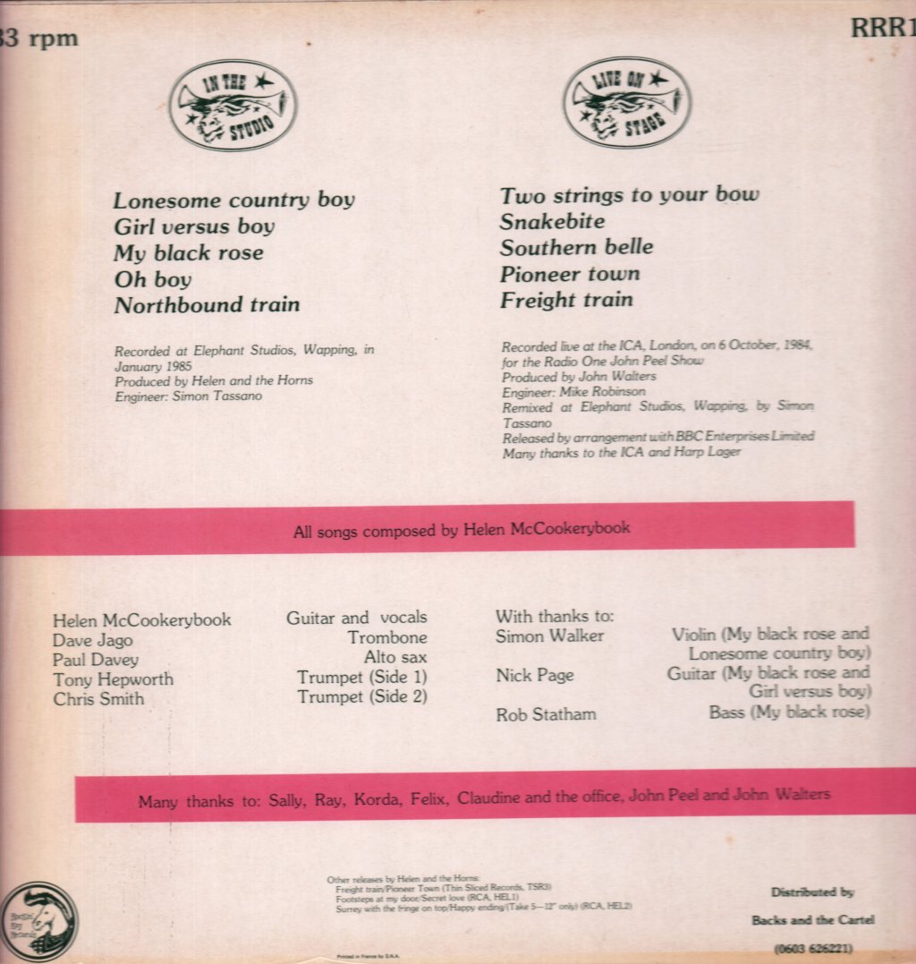 Helen And The Horns - Helen And The Horns - Lp