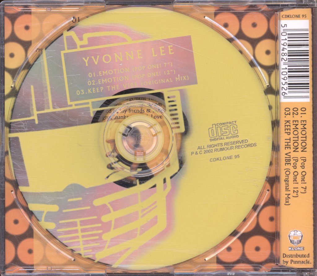 Yvonne Lee - Emotion (Club Mix) - Cd