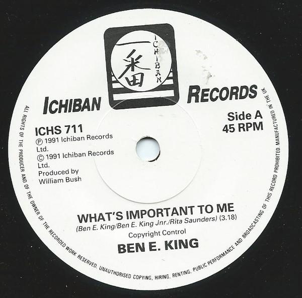 Ben E. King - What's Important To Me - 7 Inch