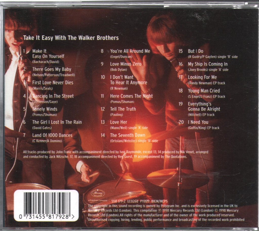 Walker Brothers - Take It Easy With The Walker Brothers - Cd