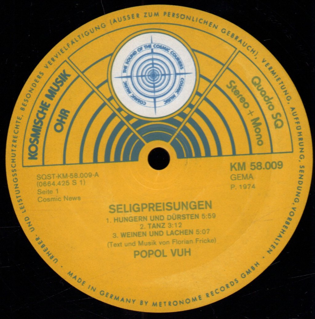 Popol Vuh - Seligpreisung - Lp