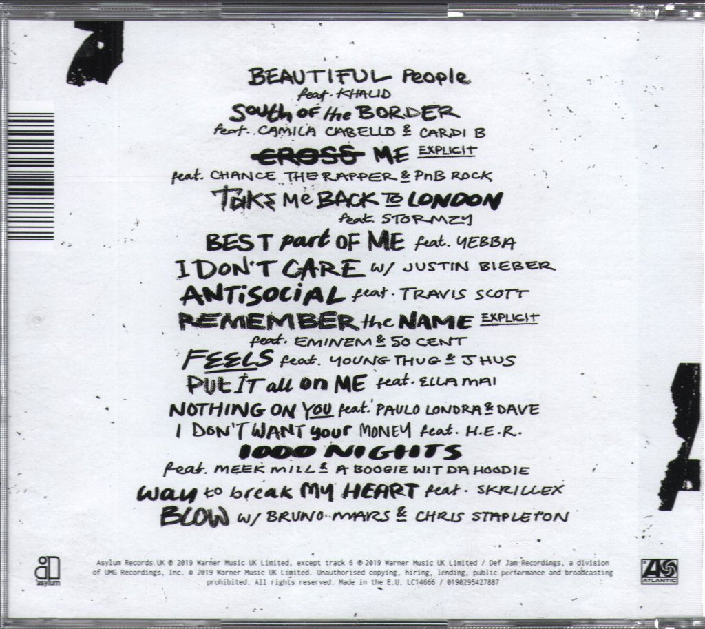 Ed Sheeran - No.6 Collaborations Project - Cd