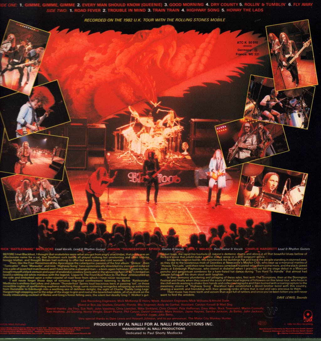 Blackfoot - Highway Song (Live) - Lp