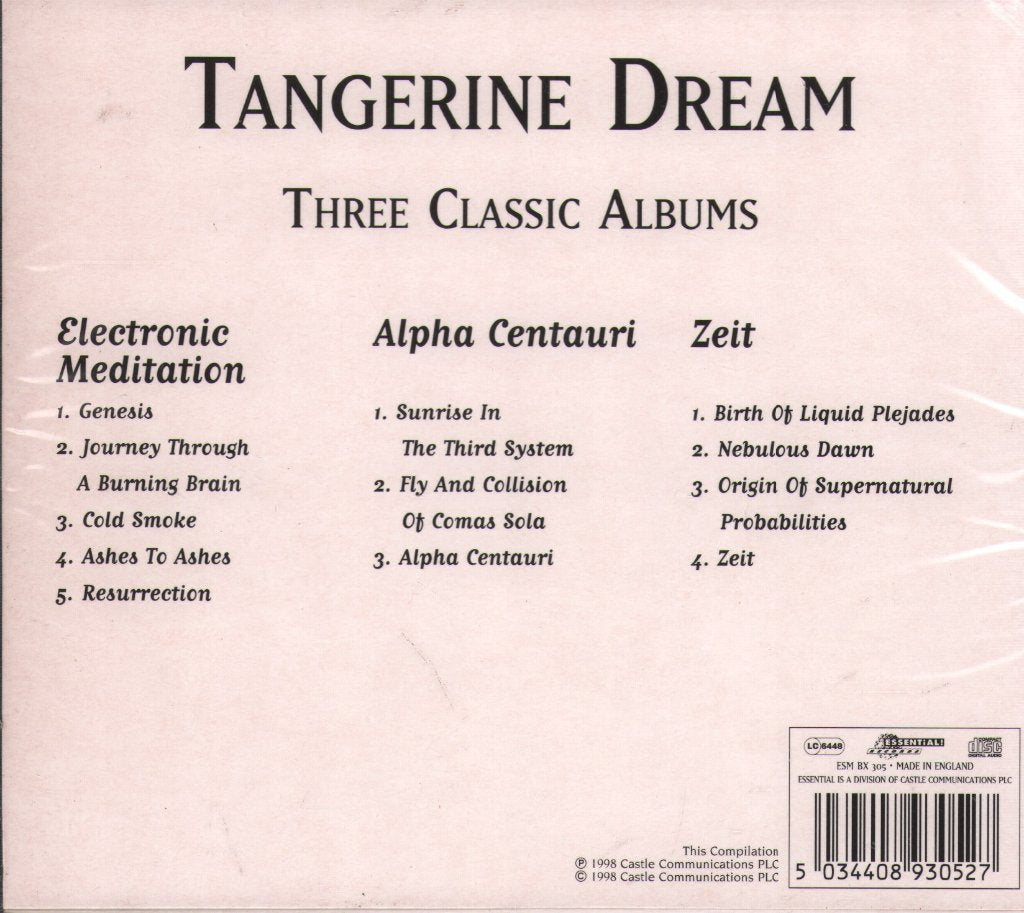 Tangerine Dream - Three Classic Albums - Cd Set