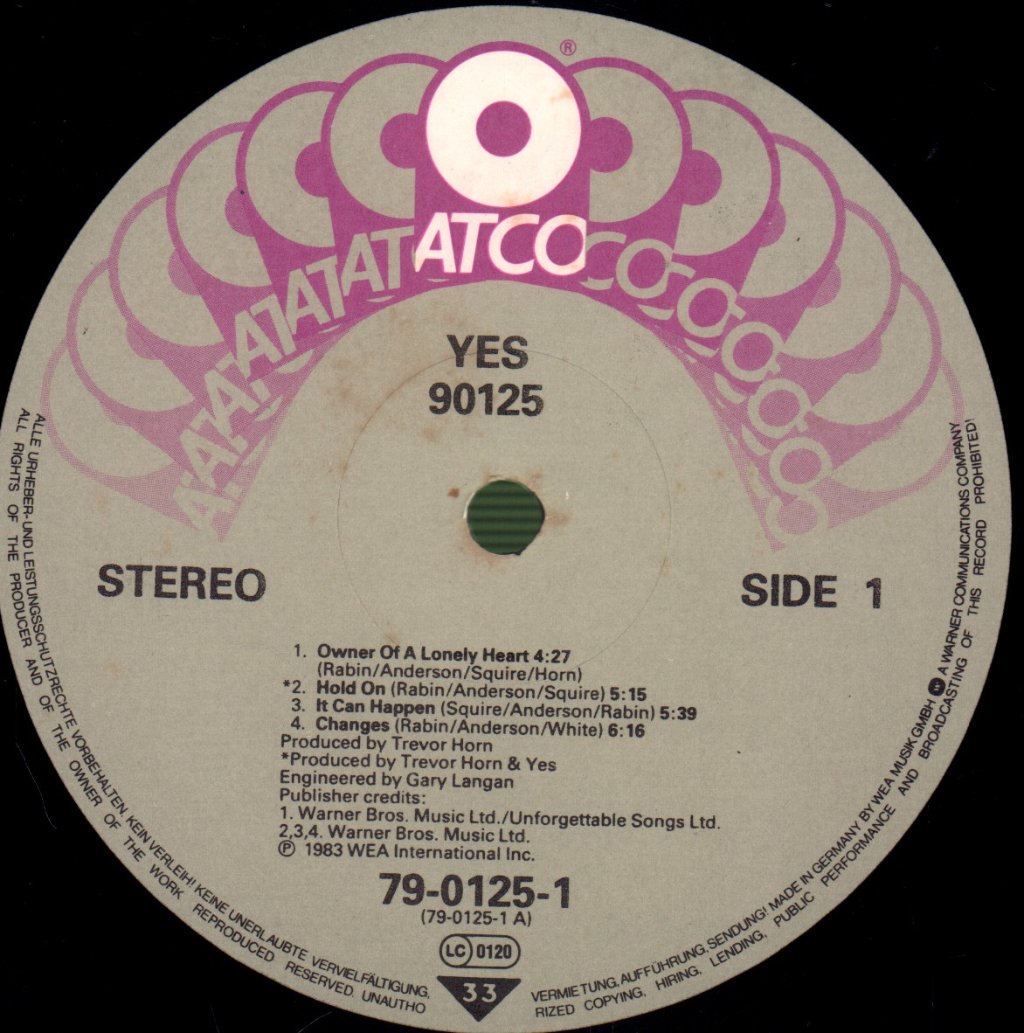 Yes - 90125 - Lp