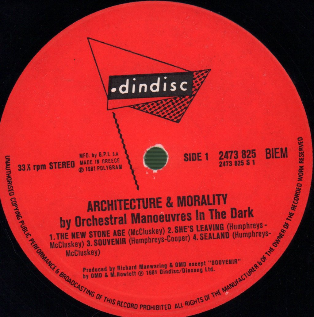 Orchestral Manoeuvres In The Dark - Architecture & Morality - Lp