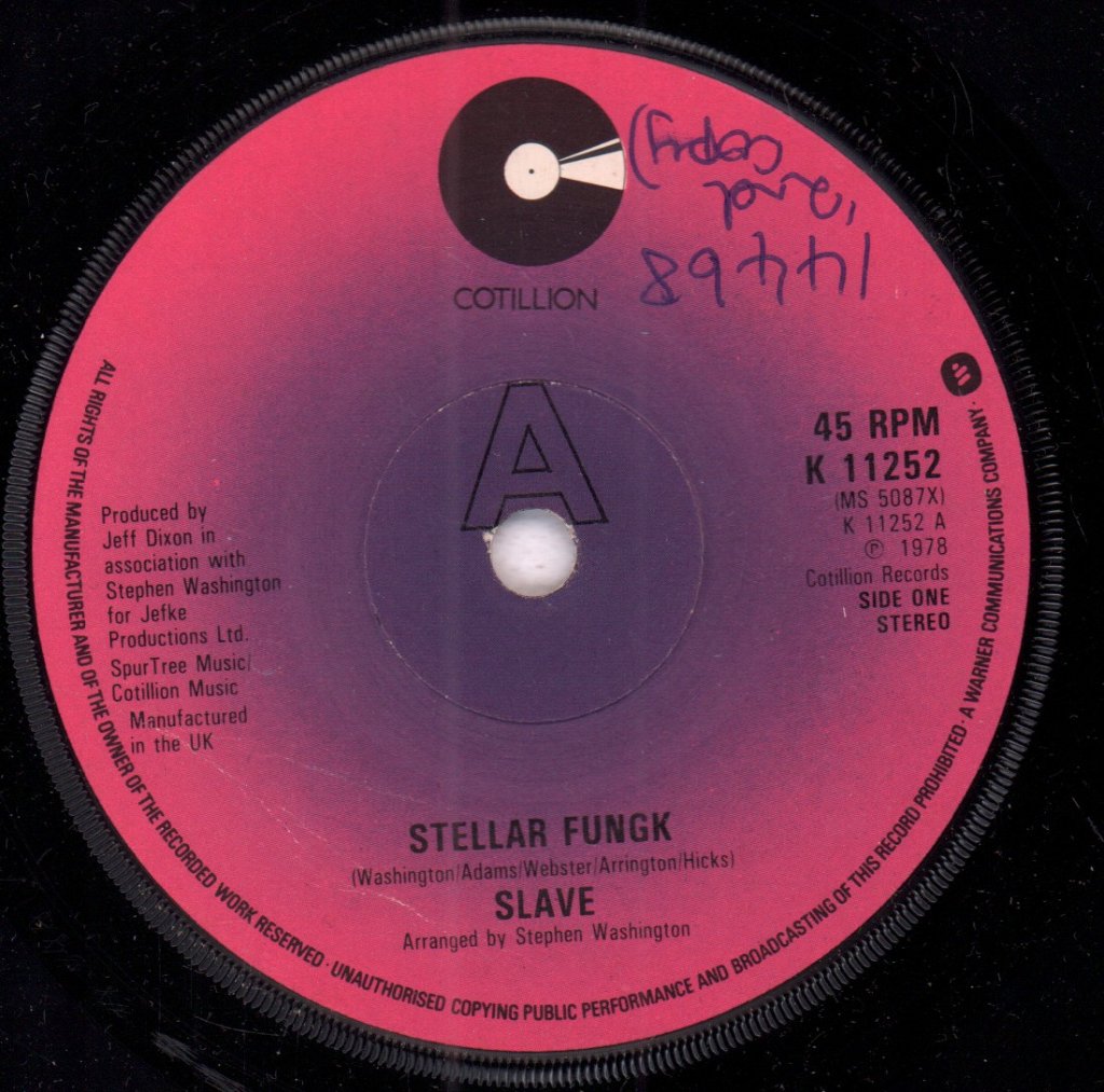 Slave - Stellar Fungk - 7 Inch