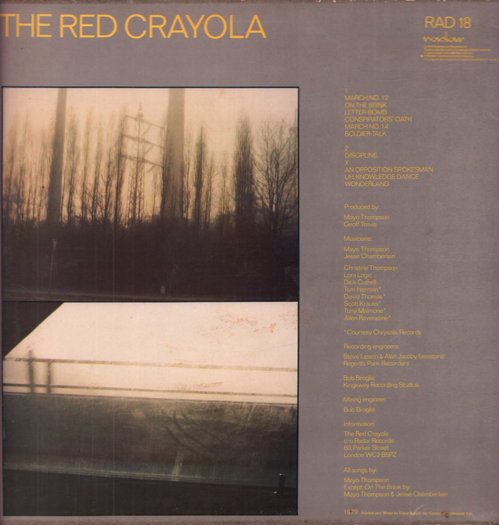 Red Crayola - Soldier Talk - Lp