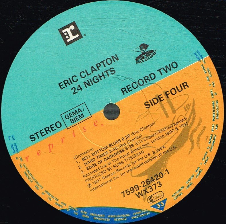Eric Clapton - 24 Nights - Double Lp