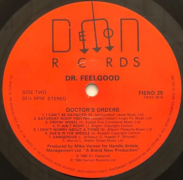 Dr. Feelgood - Doctors Orders - Lp
