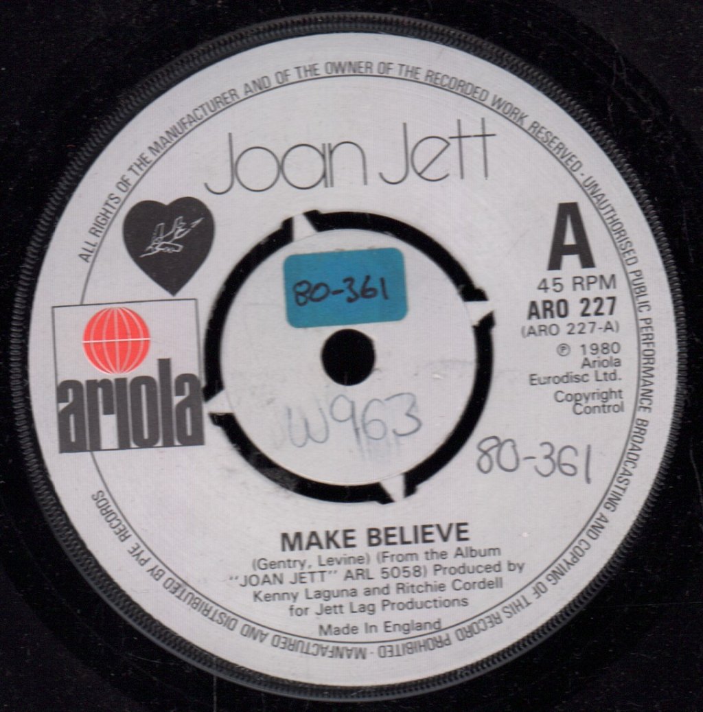 Joan Jett - Make Believe - 7 Inch
