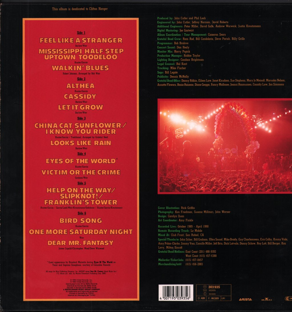 Grateful Dead - Without A Net - Triple Lp