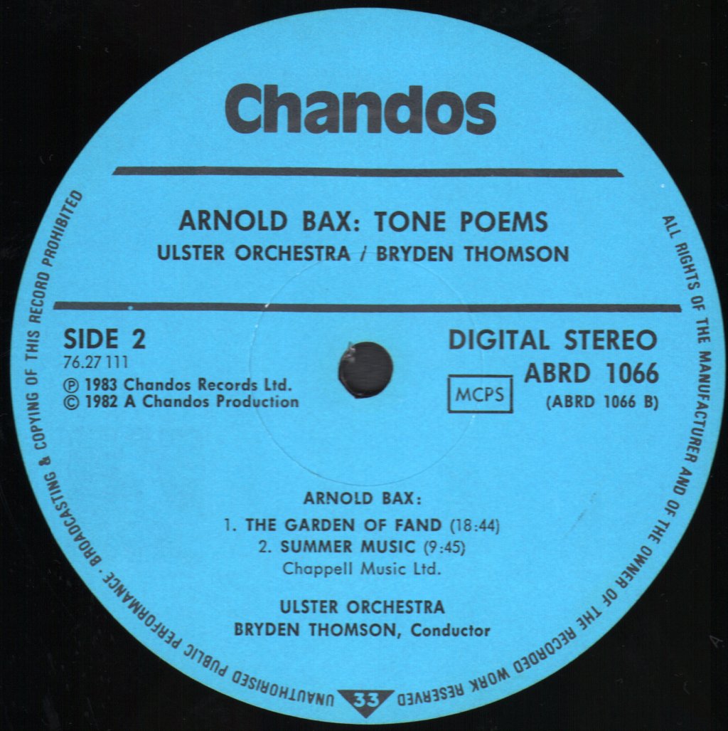 Arnold Bax - Tone Poems - Lp