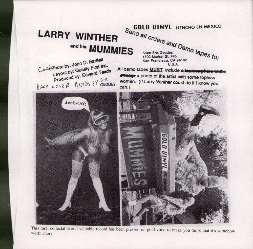 Larry Winther And His Mummies - Larry Winther And His Mummies - 7 Inch