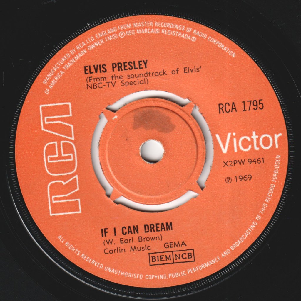 Elvis Presley - If I Can Dream - 7 Inch