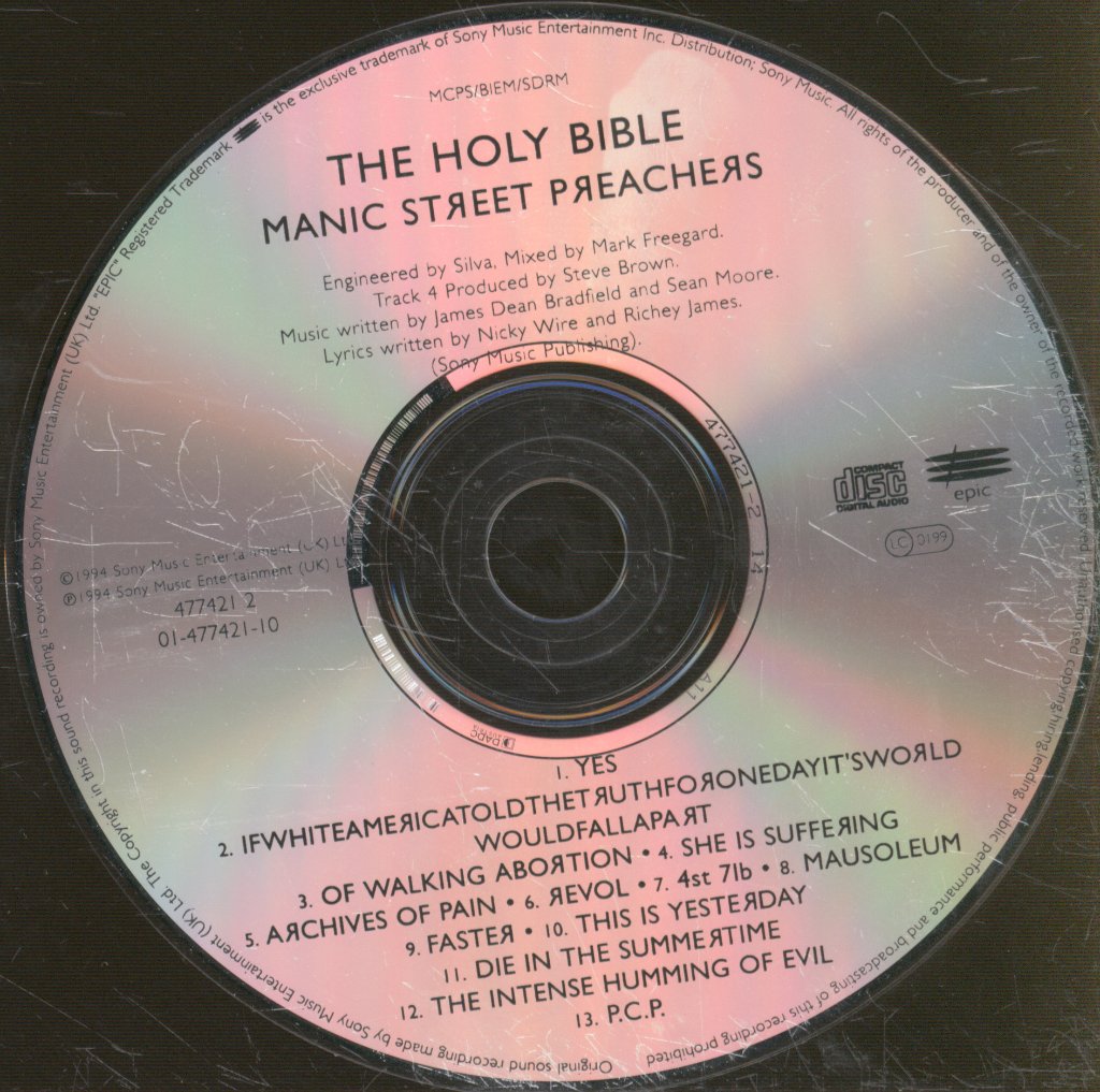 Manic Street Preachers - Holy Bible - Cd