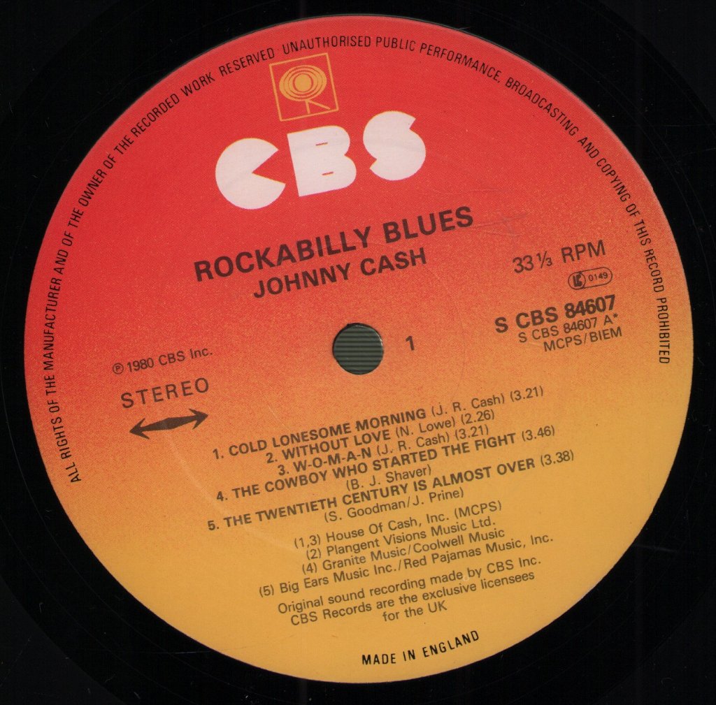 Johnny Cash - Rockabilly Blues - Lp