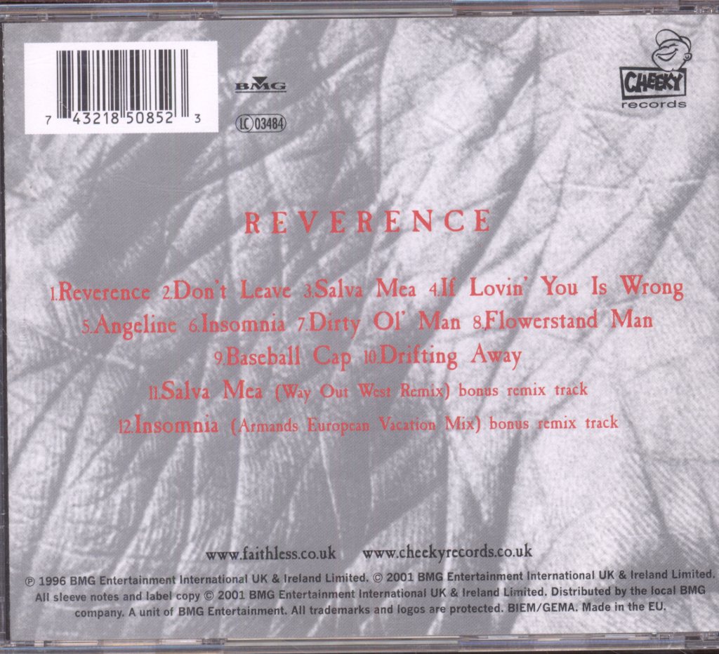 Faithless - Reverence - Cd